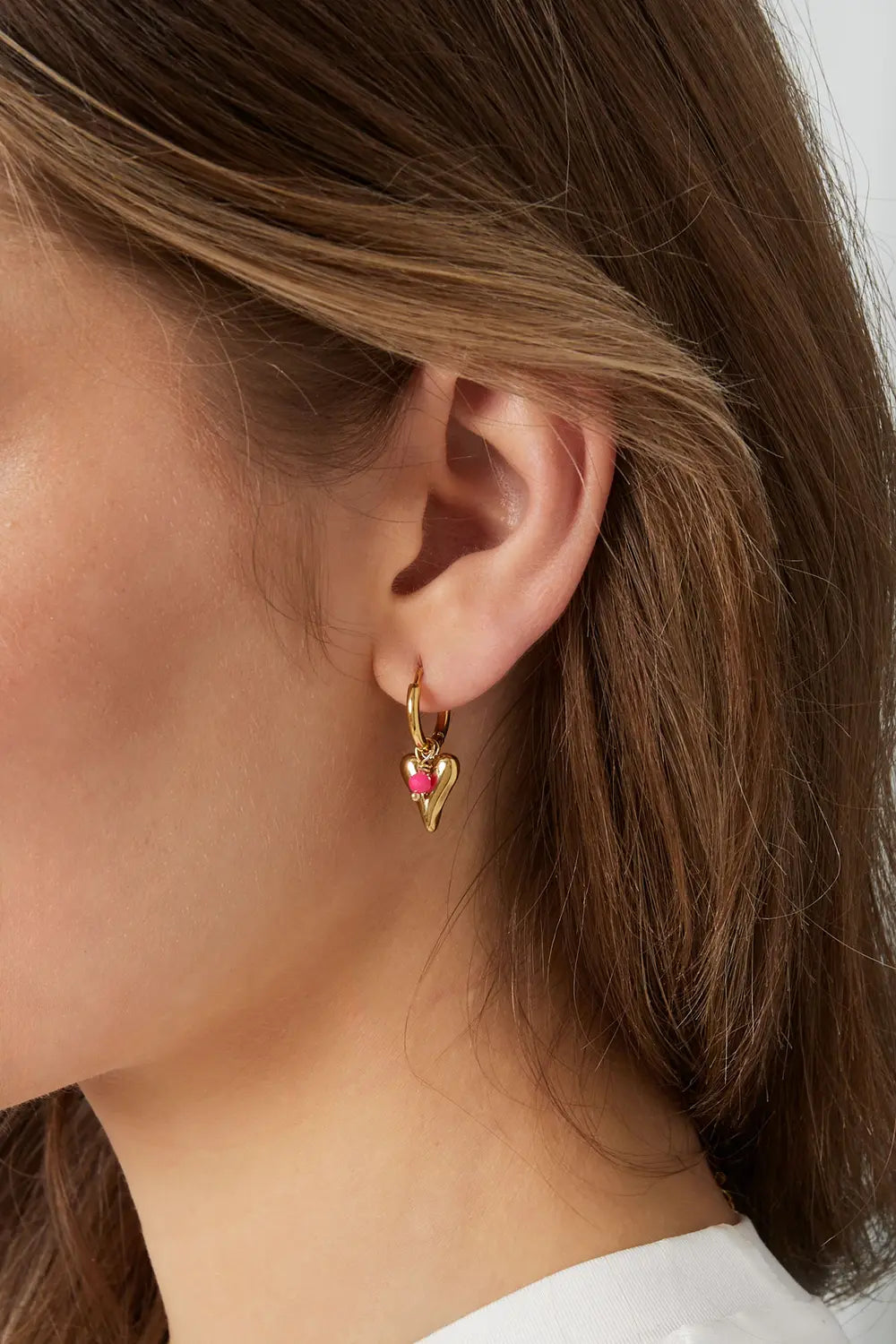 Oorbellen Little Sunset Goud kleur Koper