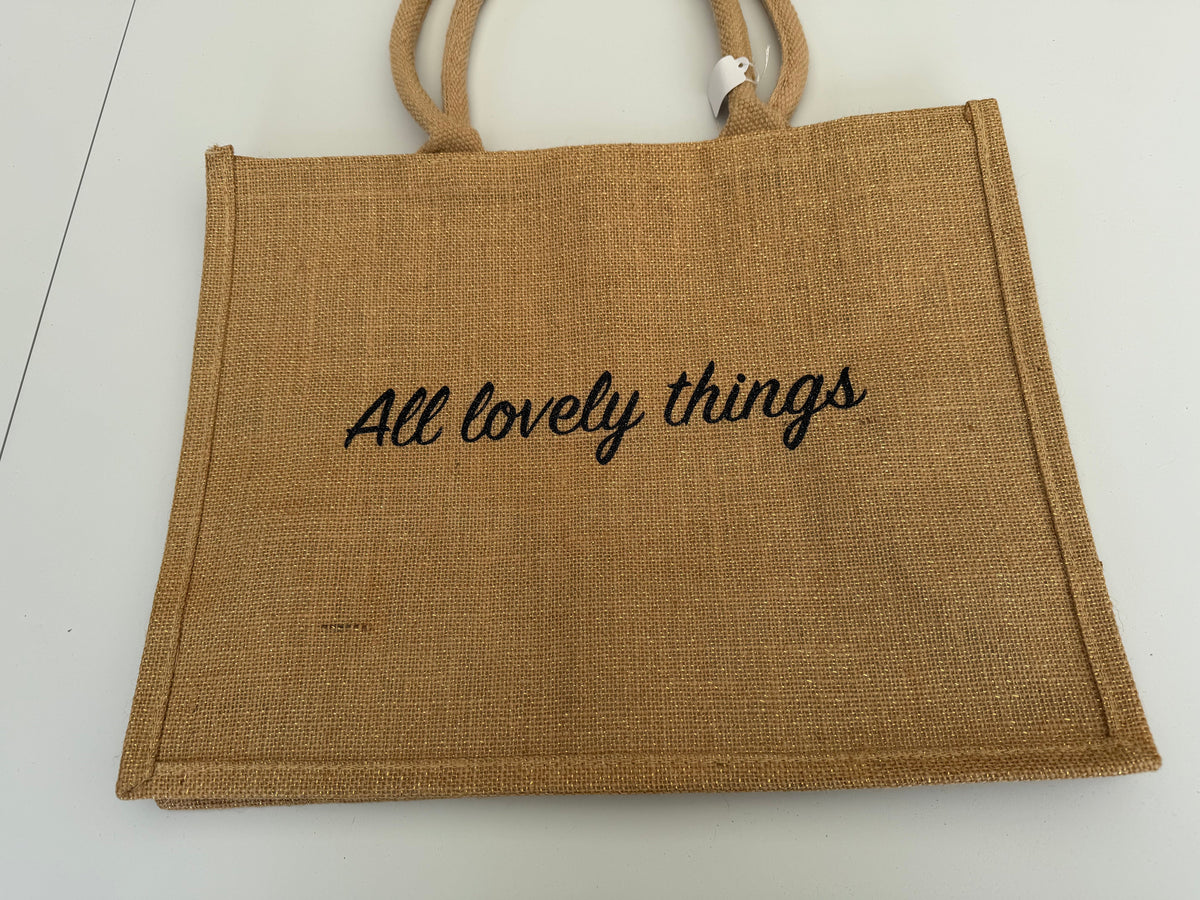 Jute shopper - ALL LOVELY THINGS